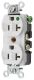 HUBBELL Hubbell HBL8300HW Hospital Grade Duplex Receptacle 20A 125V
