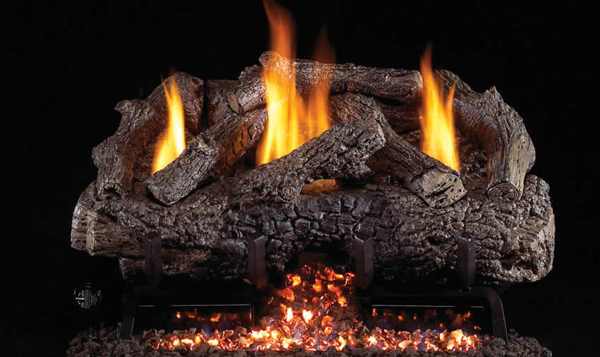 RH PETERSON Rh Peterson CHFR-24 Charred Frontier Oak Log Set 24 in
