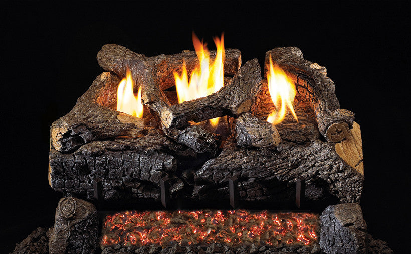 RH PETERSON Rh Peterson ECV-30 Evening Fyre Charred Log Set 30 Inches