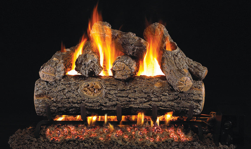 RH PETERSON Rh Peterson RDP-24 24 Inch Golden Oak Vented Gas Log Set