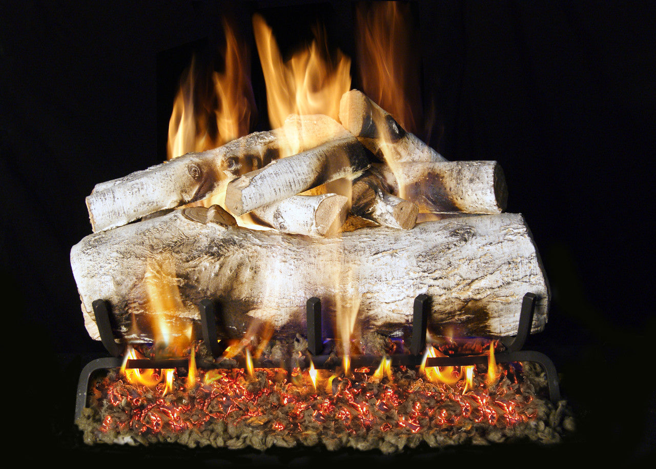 RH PETERSON Rh Peterson MBW-24 Mountain Birch Vented Gas Log Set 24in