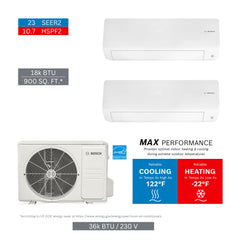 BOSCH Bosch 8733980498 Mini Split Kit 36000 Btu 2 Zone