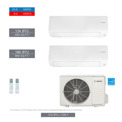 BOSCH Bosch 8733980484 Mini Split System Kit 27000 Btu 2 Zone