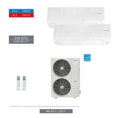 BOSCH Bosch 8733980472 Mini Split 48000 Btu 2 Zone Dual 24000 Btu