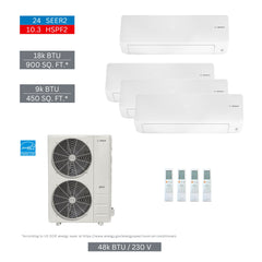 BOSCH Bosch 8733980473 48k 4-zone Mini-split System