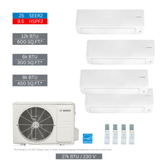 BOSCH Bosch 8733980528 Mini-split Kit 27000 Btu 4-zone