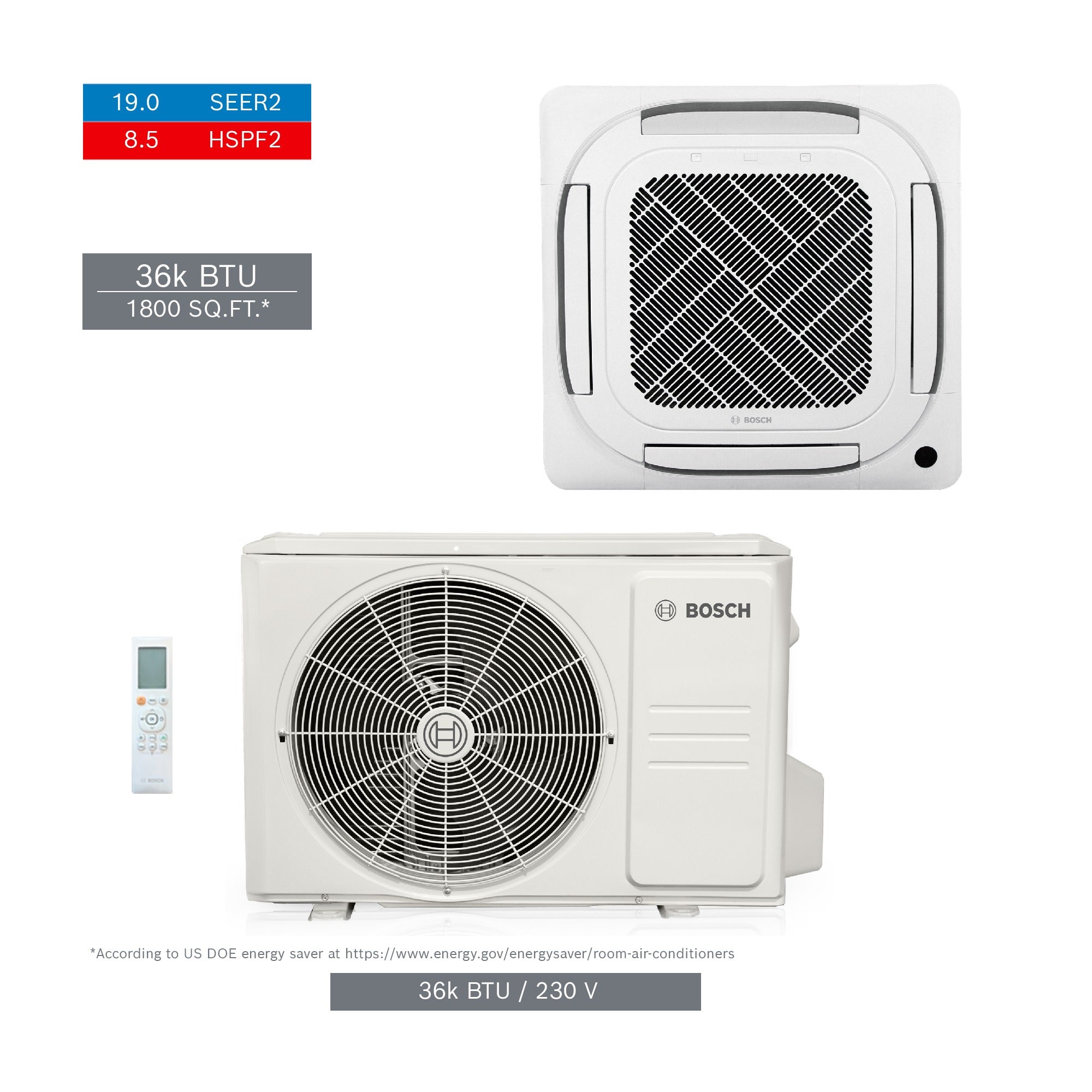 BOSCH Bosch 8733980520 36000 Btu 4-zone Mini-split System