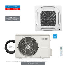 BOSCH Bosch 8733980514 18000 Btu 4-zone Mini Split System