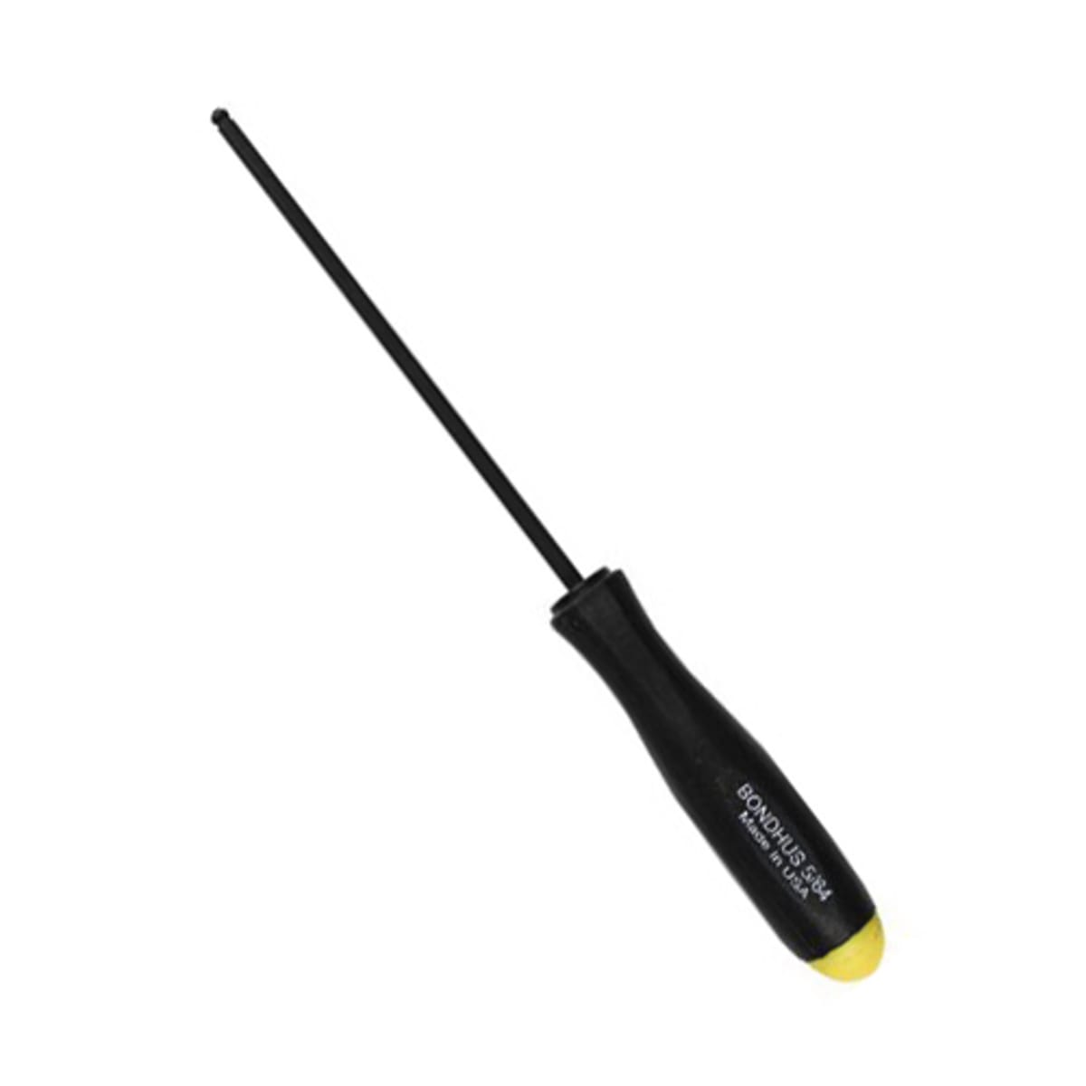 BONDHUS Bondhus 10604 Ball End Screwdriver 5/64 inches Pkg Qty 2 25 Deg Angle