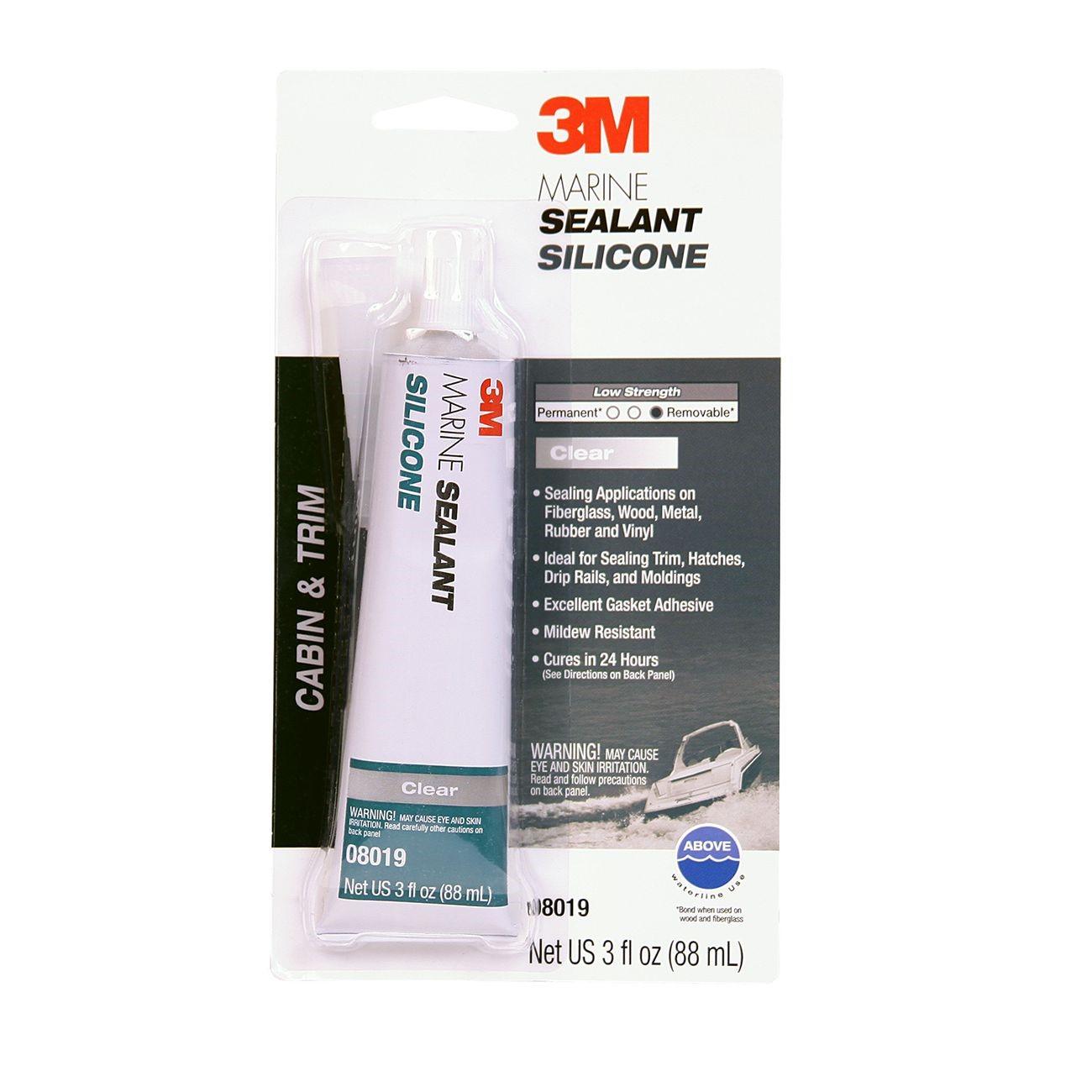 3M 3M 7000120480 marine grade silicone sealant 3 oz tube PN08019