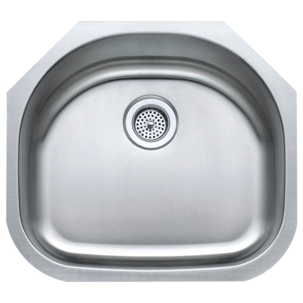 COMPASS Compass 481-0588 Single Bowl Under-Mount Sink 23-1/4x21x9 feet'