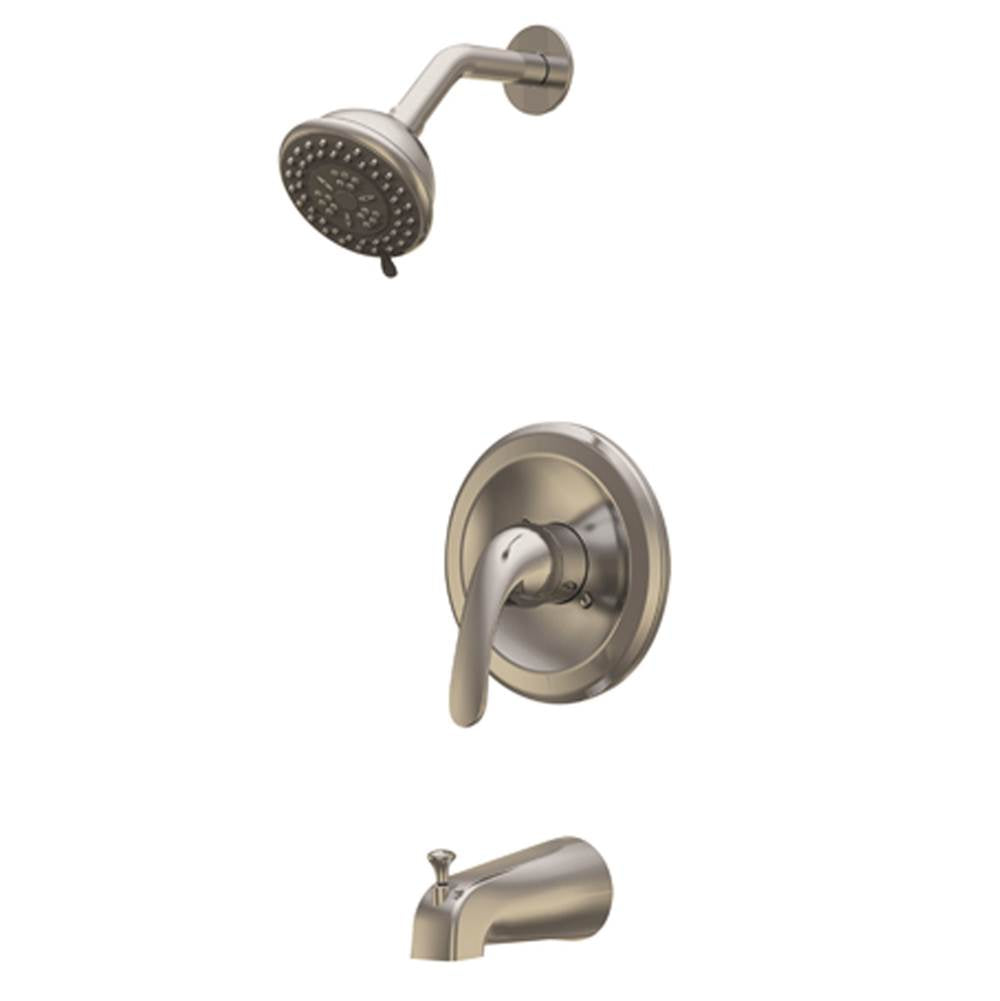 COMPASS Compass 211-6579 Noble Single Handle Pressure Balanced Three Function Tub And Shower Faucet