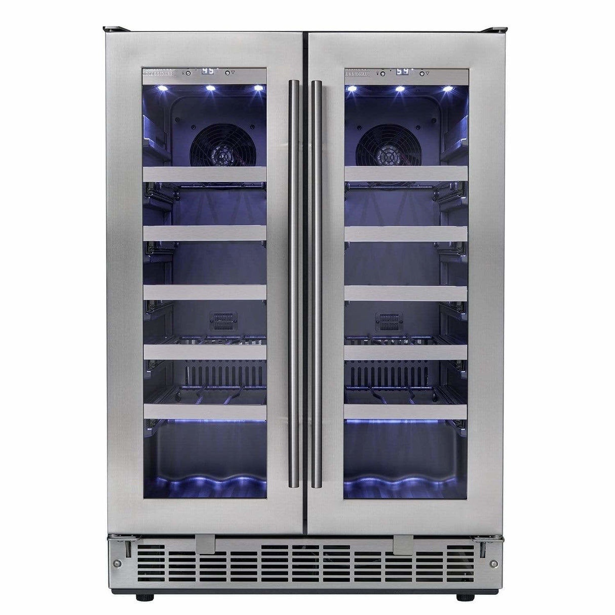 DANBY Danby DWC047D1BSSPR Silhouette by Danby Napa French Door Wine Cooler 4.7 Cu. Ft. 24-Inch Wide 42 Bottle