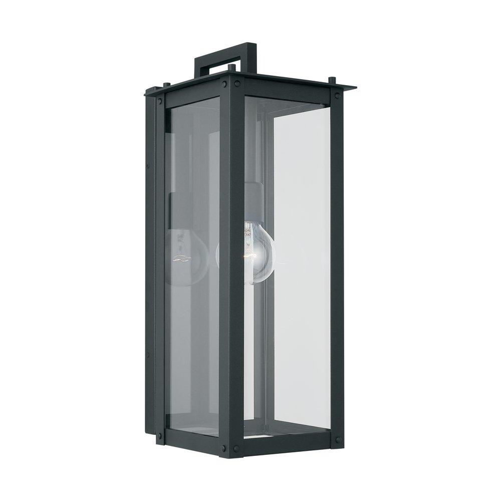 CAPITAL LIGHTING Capital Lighting 934612BK Hunt 1-light medium E-26 incandescent outdoor wall sconce 100W 8 inchesW x 20.75 inchesH x 10 inchesE