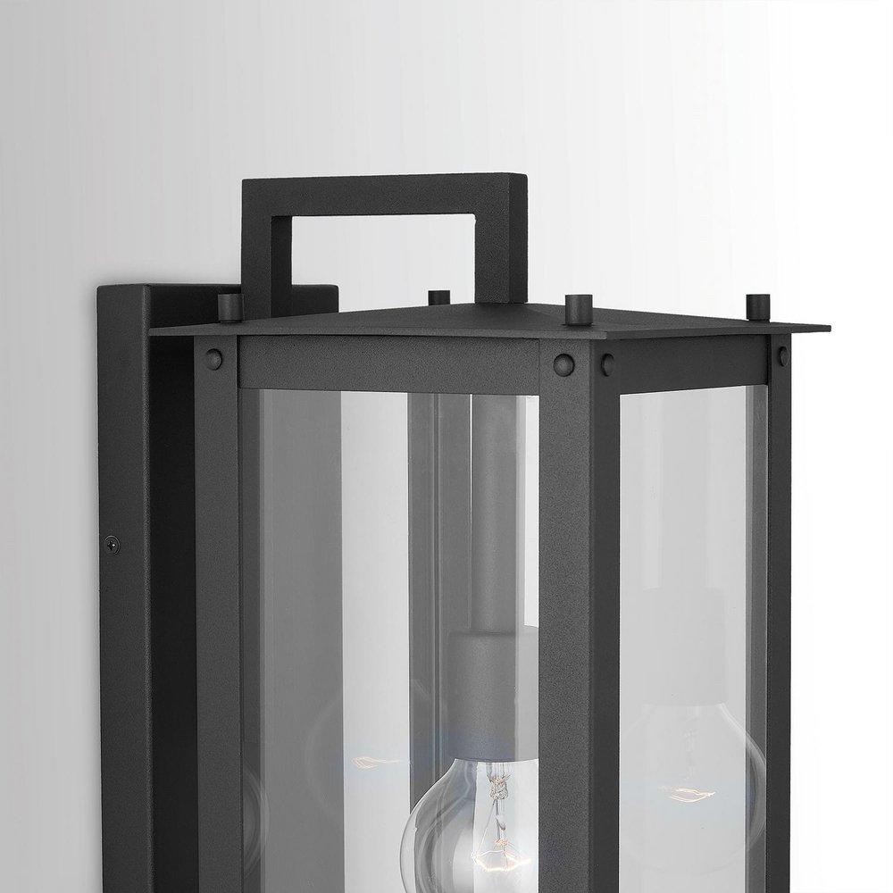 CAPITAL LIGHTING Capital Lighting 934612BK Hunt 1-light medium E-26 incandescent outdoor wall sconce 100W 8 inchesW x 20.75 inchesH x 10 inchesE