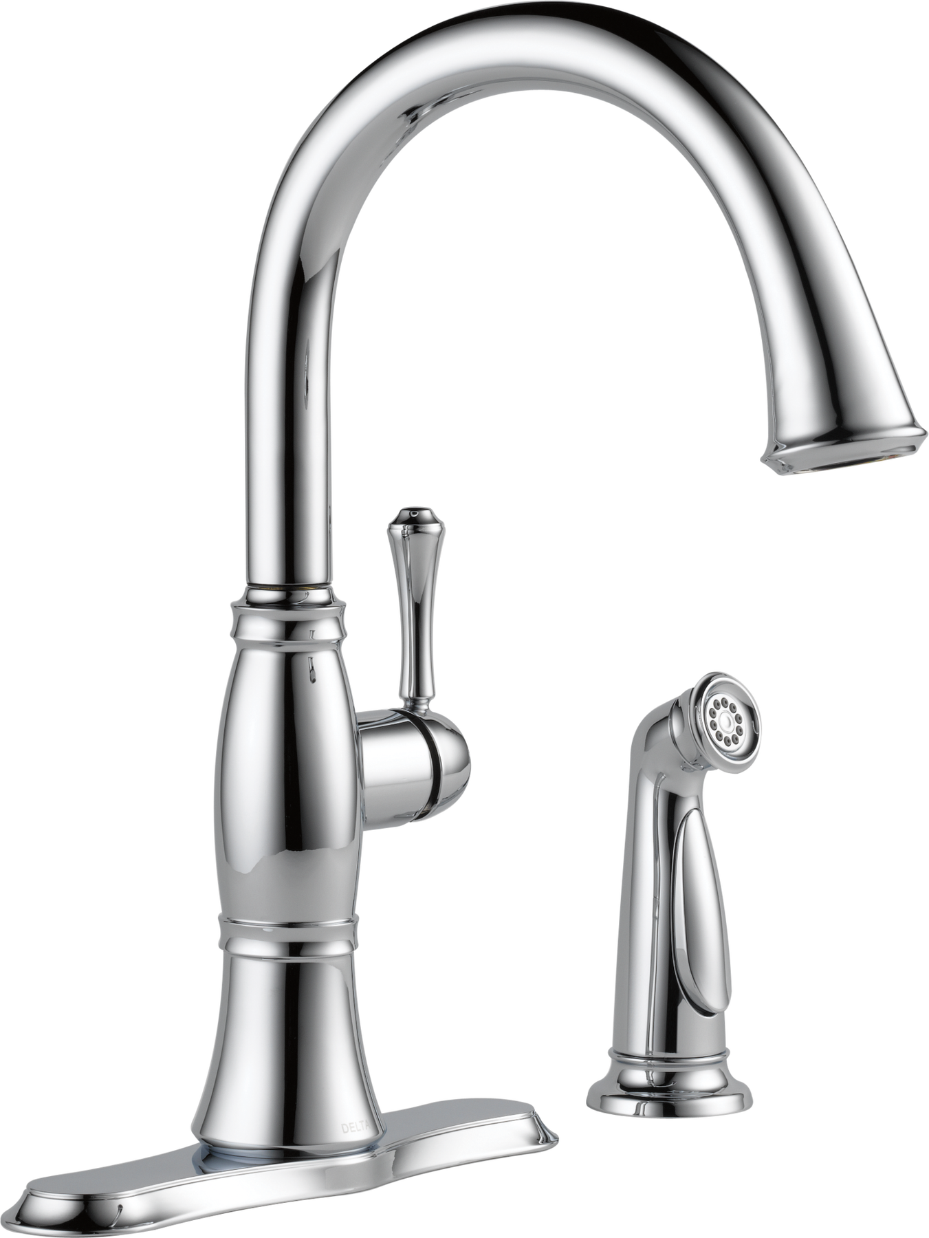 DELTA FAUCET Delta Faucet 4297-DST Cassidy Single Handle Kitchen Faucet with Spray