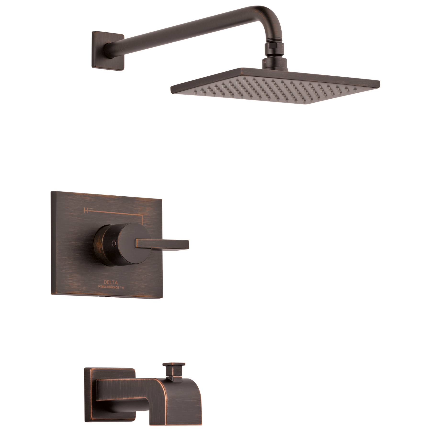 DELTA FAUCET Delta Faucet T14453-RB Vero One Handle Single Function Bathtub & Shower Faucet 2.5 GPM Trim Only