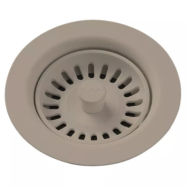 ELKAY Elkay LKQS35SN Polymer Drain Fitting with Removable Basket Strainer and Rubber Stopper 3-1/2 inch