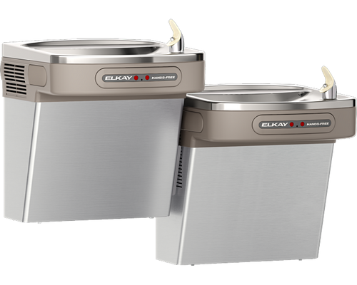 ELKAY Elkay EZOOSTL8SC dual hands-free activation bi-level ADA cooler non-filtered refrigerated 8 gph
