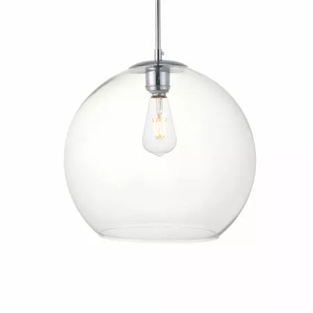 ELEGANT LIGHTING Elegant Lighting LD2216BK Pendant Light 40W 13.8 inches