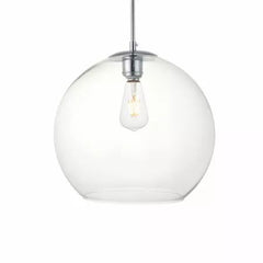 ELEGANT LIGHTING Elegant Lighting LD2216BK Pendant Light 40W 13.8 inches