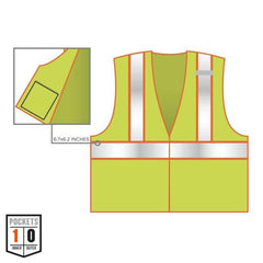 ERGODYNE Ergodyne 21299 Glowear 8229Z Econ Cls 2Two-Tone Vest 4-5XL