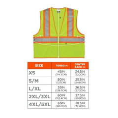 ERGODYNE Ergodyne 21299 Glowear 8229Z Econ Cls 2Two-Tone Vest 4-5XL