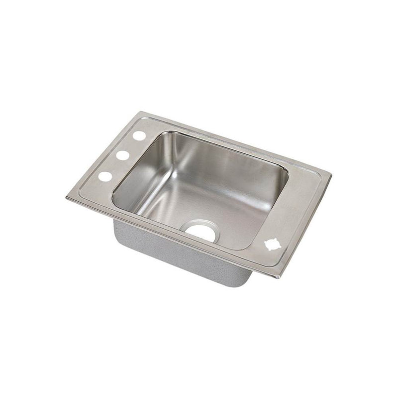 ELKAY Elkay DRKADQ2220554 Lustertone Classic Stainless Steel Single Bowl Drop-in Classroom ADA Sink 22 inches x 19-1/2 inches x 5-1/2 inches