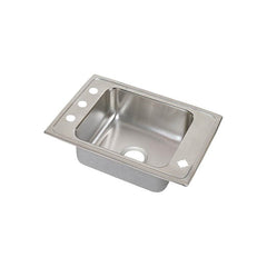 ELKAY Elkay DRKADQ2220554 Lustertone Classic Stainless Steel Single Bowl Drop-in Classroom ADA Sink 22 inches x 19-1/2 inches x 5-1/2 inches