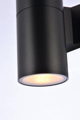 ELEGANT LIGHTING Elegant Lighting LDOD4039BK Raine 8 inches Tall Outdoor Wall Sconce 40W LDOD4039