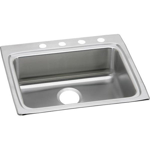 ELKAY Elkay LRAD2522600 Lustertone Classic Stainless Steel 25 inches x 22 inches x 6 inches Single Bowl Drop-in ADA Sink