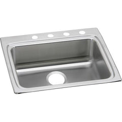 ELKAY Elkay LRAD2522600 Lustertone Classic Stainless Steel 25 inches x 22 inches x 6 inches Single Bowl Drop-in ADA Sink