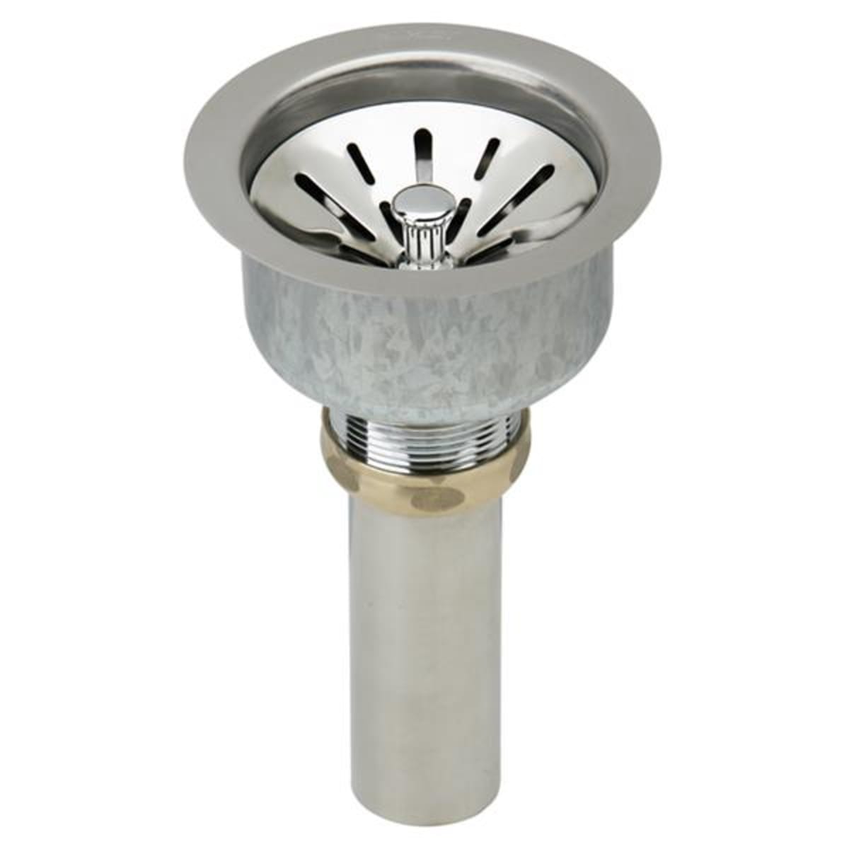 ELKAY Elkay ELUH272010RDBG Lustertone Classic Stainless Steel Offset 70/30 Double Bowl Undermount Sink Kit 26-3/4 inches x 20 inches x 10 inches