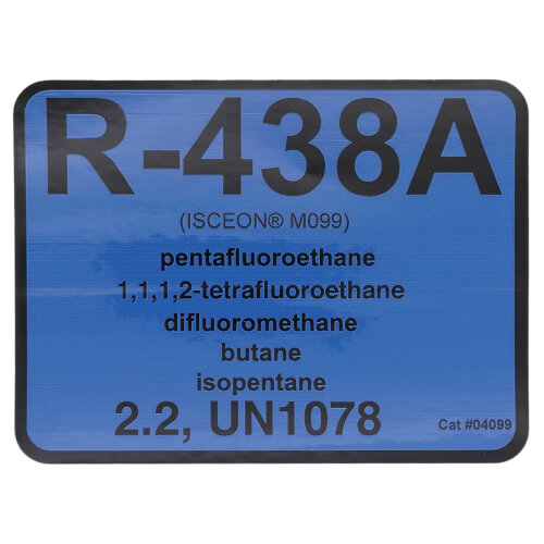 DIVERSITECH Diversitech 4099 refrigerant ID label R-438A / MO99 10 pack
