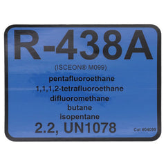 DIVERSITECH Diversitech 4099 refrigerant ID label R-438A / MO99 10 pack