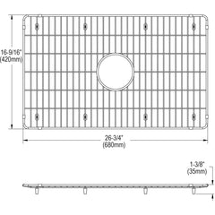 ELKAY Elkay LKBG2616SS Stainless Steel Grid 26-3/4 in x 16-9/16 in