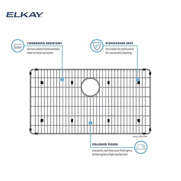 ELKAY Elkay LKBG2616SS Stainless Steel Grid 26-3/4 in x 16-9/16 in