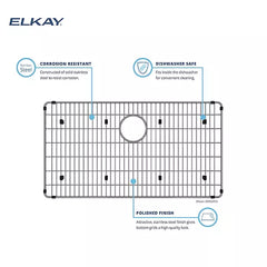 ELKAY Elkay LKBG2616SS Stainless Steel Grid 26-3/4 in x 16-9/16 in