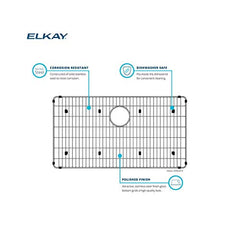 ELKAY Elkay LKOBG1016SS stainless steel bottom grid 9-5/8 inches x 14-5/8 inches x 1 inches