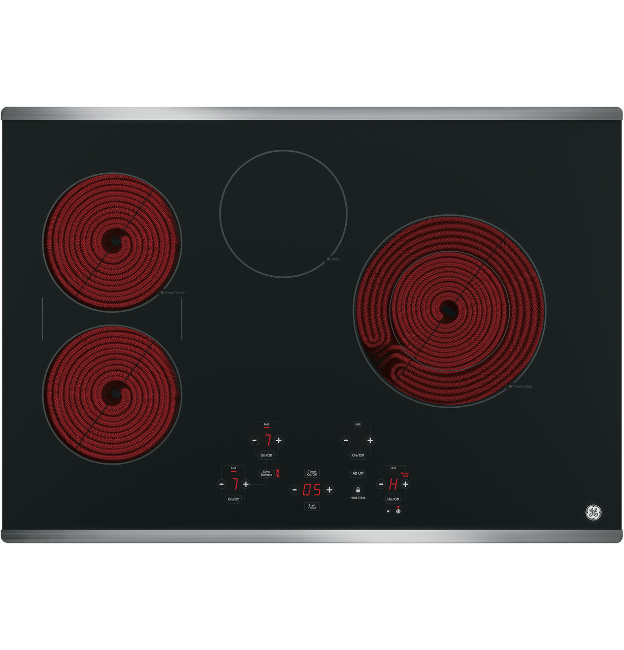GENERAL ELECTRIC General Electric JP5030SJSS 30 inch Built-In Touch Control Electric Cooktop 3100W