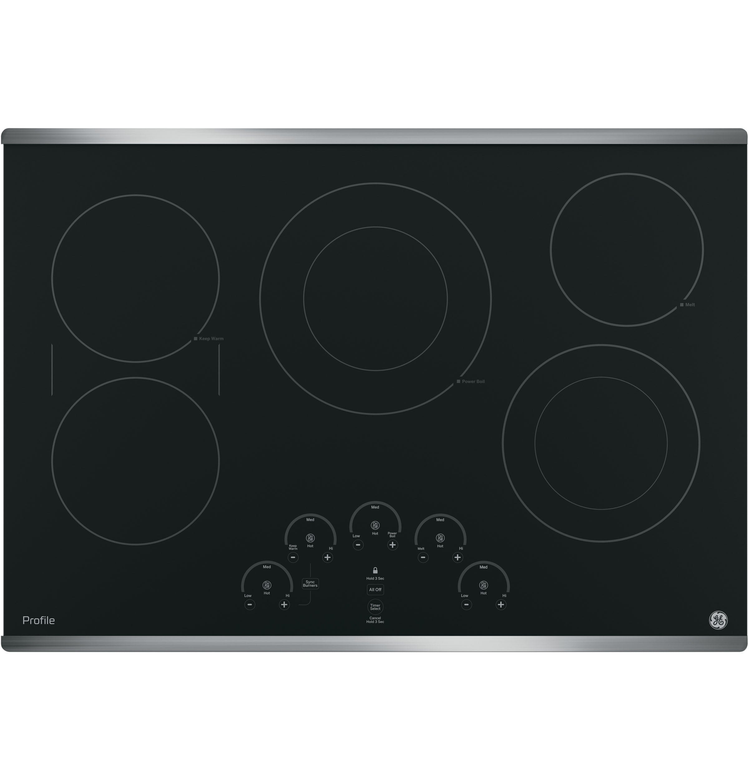 GENERAL ELECTRIC GE PP9030SJSS Profile 30 inches built-in touch control electric cooktop 9500W