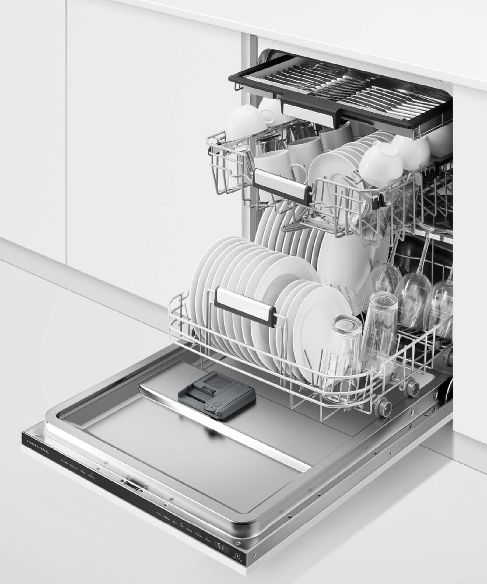 FISHER & PAYKEL Fisher & Paykel DW24U6I1 10-cycle built-in dishwasher 22-3/4 x 23-3/4 in.