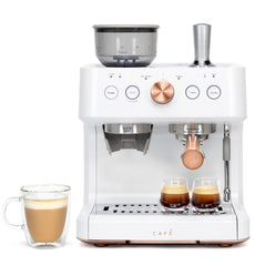 GENERAL ELECTRIC General Electric C7CESAS4RW3 Cafe Bellissimo Semi Automatic Espresso Machine + Frother