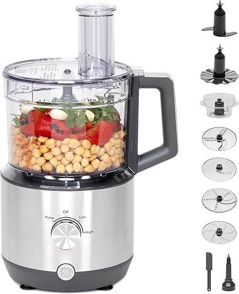 GENERAL ELECTRIC GE G8P1AASSPSS 12-cup food processor 550w