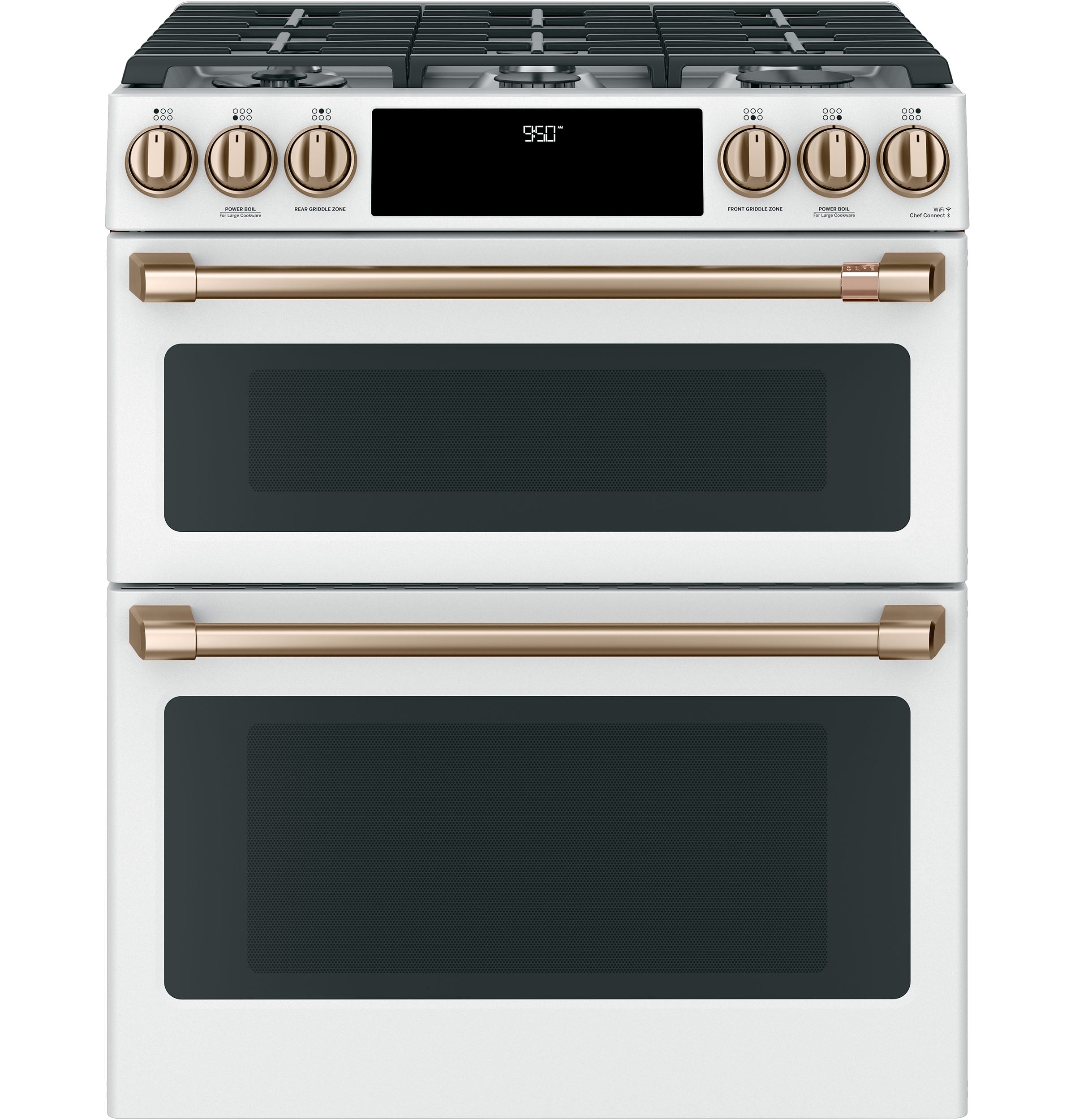 GENERAL ELECTRIC General Electric C2S950P4MW2 30 inches slide-in dual fuel range with front controls with double oven