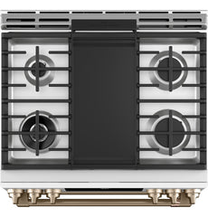 GENERAL ELECTRIC General Electric C2S950P4MW2 30 inches slide-in dual fuel range with front controls with double oven