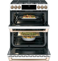 GENERAL ELECTRIC General Electric C2S950P4MW2 30 inches slide-in dual fuel range with front controls with double oven