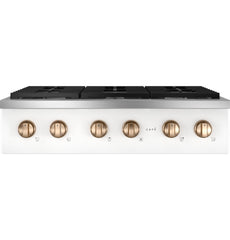 GENERAL ELECTRIC General Electric CGU366P4TW2 Cafe 36 inches Commercial-Style Gas Rangetop with 6 Burners (Natural Gas)