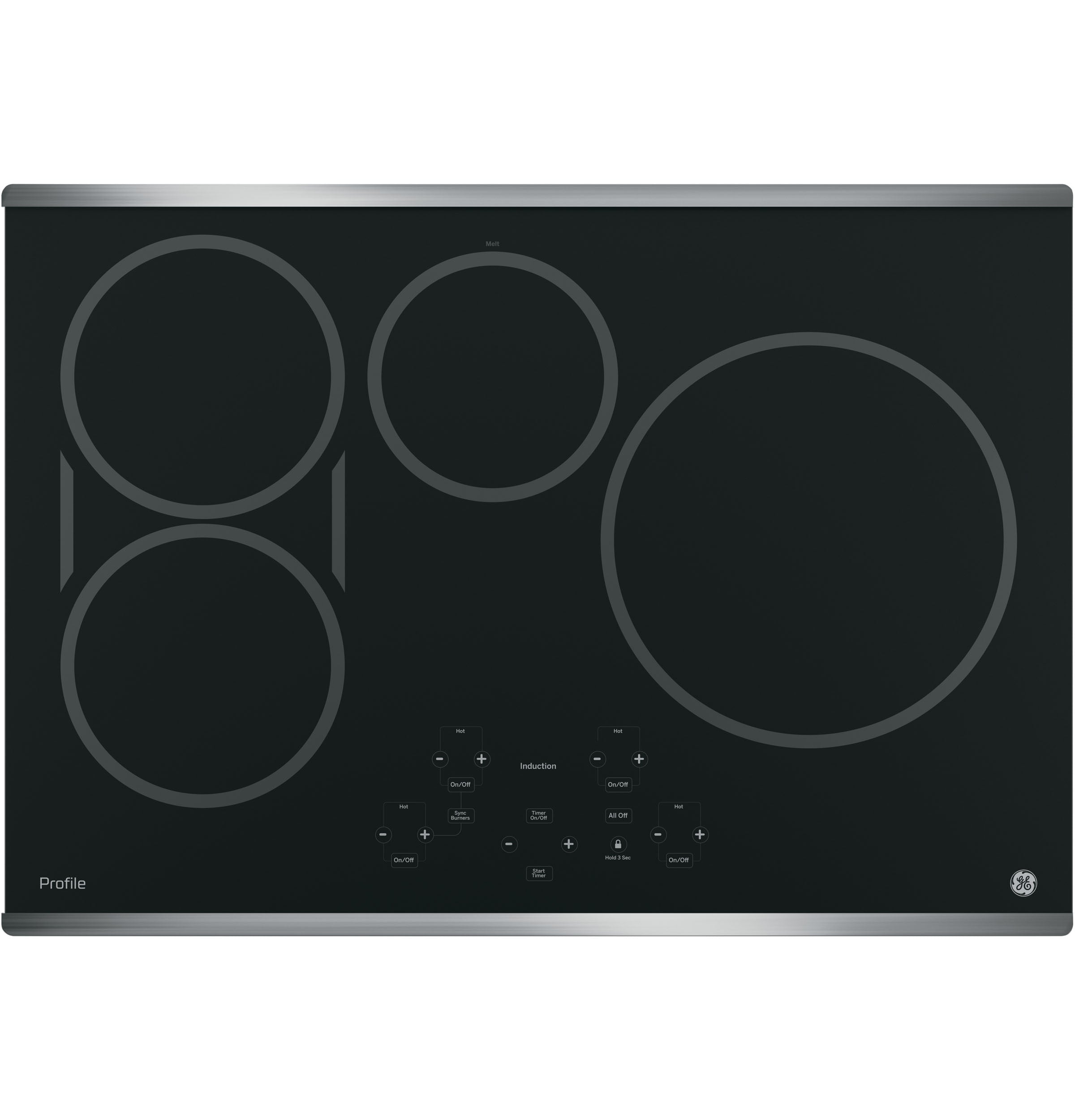 GENERAL ELECTRIC GE PHP9030SJSS Profile 30 inch Built-In Touch Control Induction Cooktop 3700-watt