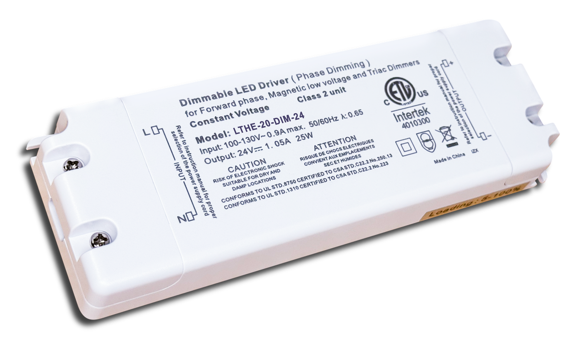 GM LIGHTING Gm Lighting LTHE-20-DIM-24 compact LED electronic dimmable 20W 24VDC class 2